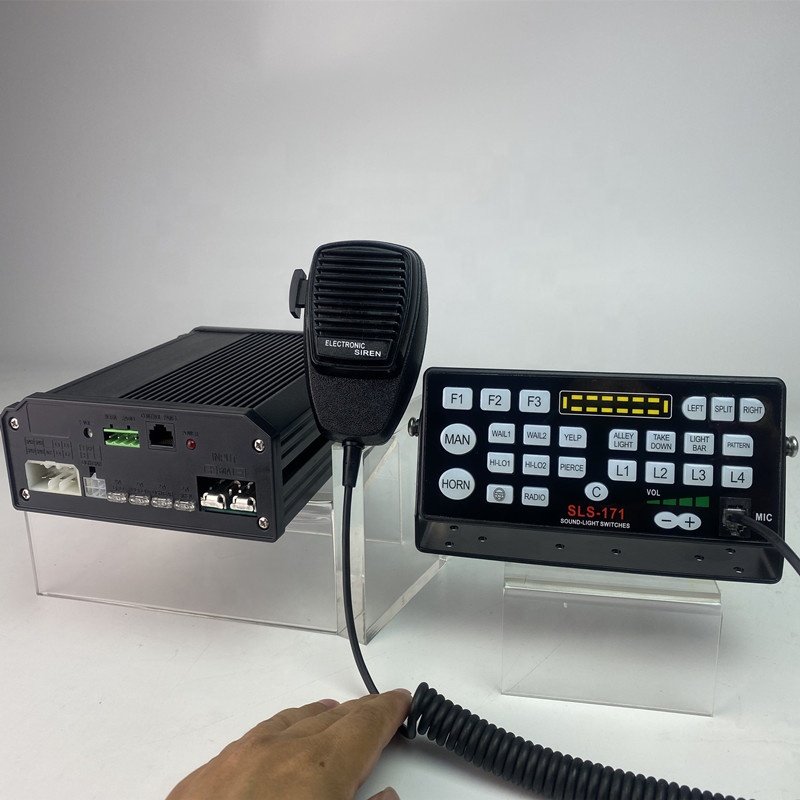 100W New Ambulance Auto Electronic Alarm Speaker Siren with Amplifier SLS171 Used for Emergency Cars