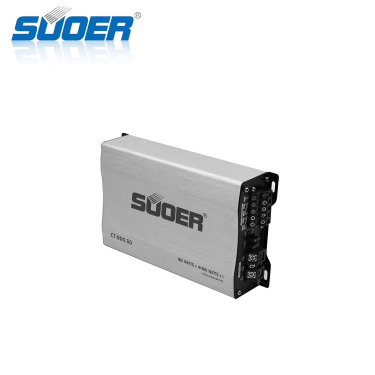 Suoer CT-900.5D-U Car Power Amplifier Subwoofer 5-Channel Ultra High Range Class D Car Amp with Crossovers