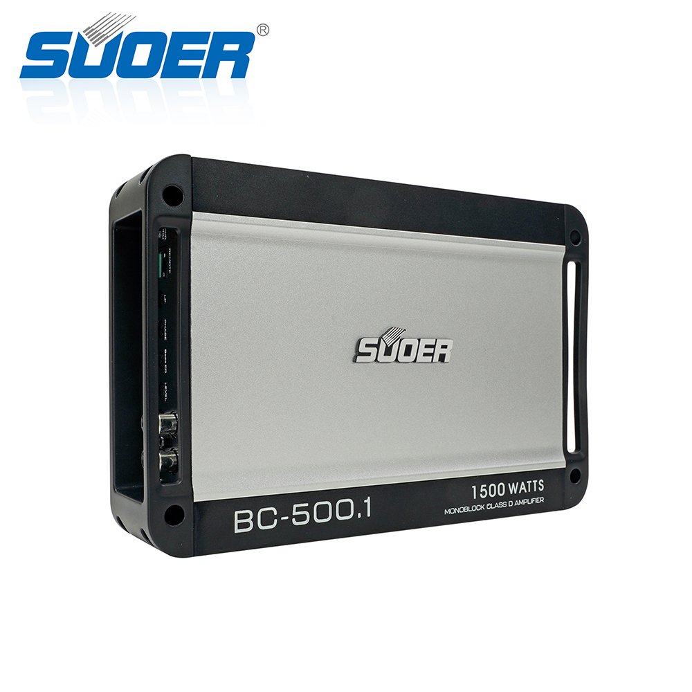 Suoer BC-500.1 Rms Power Audio Auto Monoblock Channel 1500 Watt Car Amplifier Professional