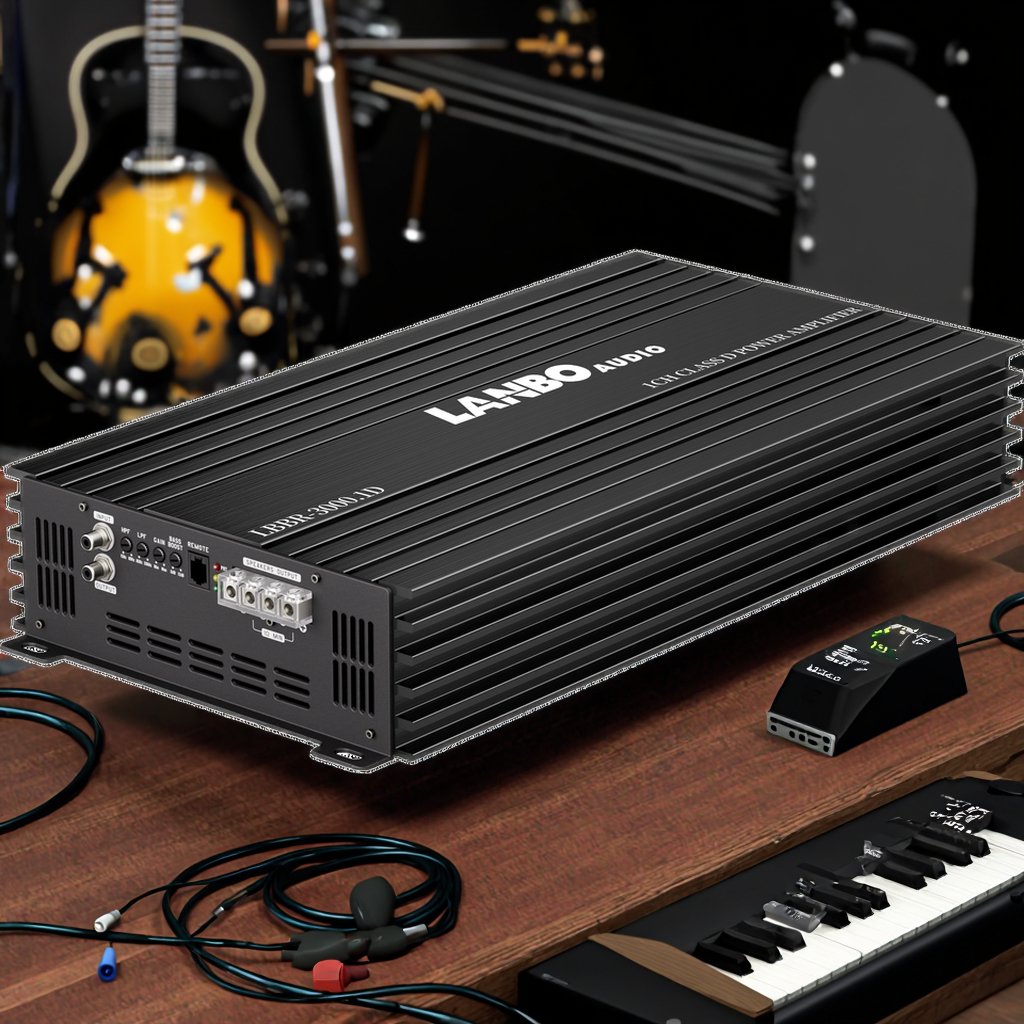 Lanbo Brazilian Style LBBR-3000.1 Super Power 1X3000W Class D Monoblock Car Amplifier Aluminium Power Supply Car Amplifier