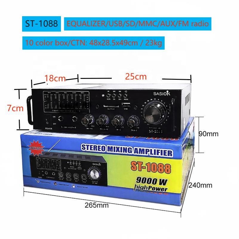 ST-1088 9000W High Power AC/DC EQUALIZER Amplifier
