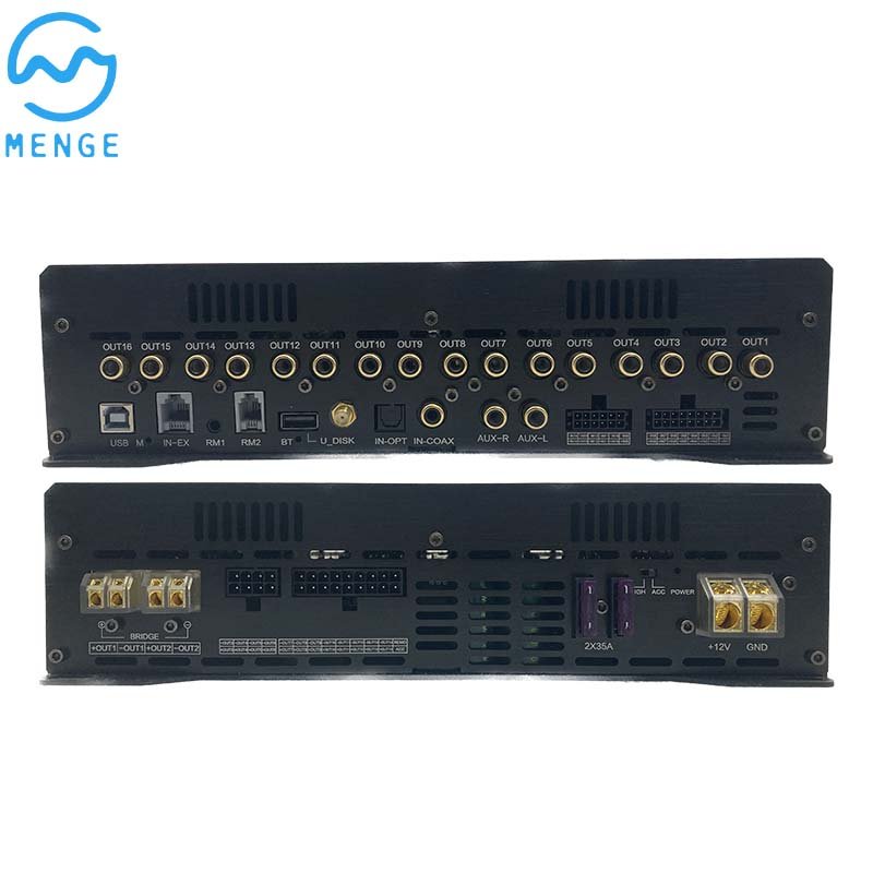 Car DSP AMP 14CH Input 16CH Output 31EQ Band Crossover Built-in Car Dsp Audio Processor 800W Car DSP Amplifier