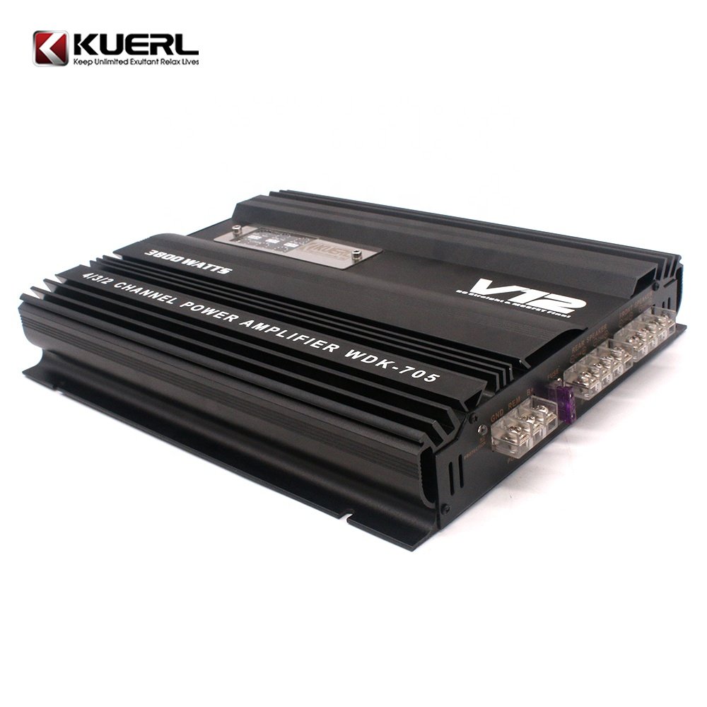 K-705 12V Car Audio Amplifier 3800W Professional High Power Car Amplifier 4 Channel