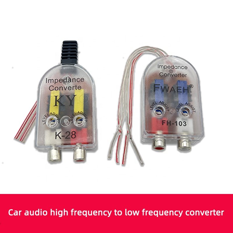 High Quality Active 12V Stereo signal High to Low Converter Car Subwoofer Amplifier Audio Adapter