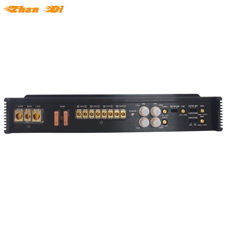 Factory Wholesale Professional 4-Channel Car Amplifier 4 Ohm Rms 180w Power Car Audio Class Ab Car Subwoofer Amplifiers