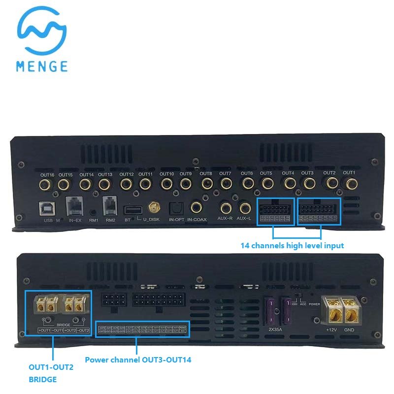Wholesale Car DSP Processor bluetooth 14 Channels 800W Audio Car Dsp Amplifier for Car System