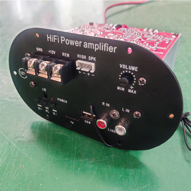 High Power 12V Car Amplifier with 50W Subwoofer Tube TF Card BT Mainboard Audio Accessory