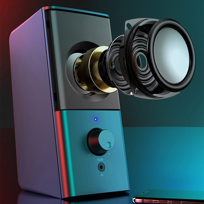 2.0 Speakers For Desktop Computers Speaker & Horn Laptop Mini Subwoofer USB Computer Gaming Speakers