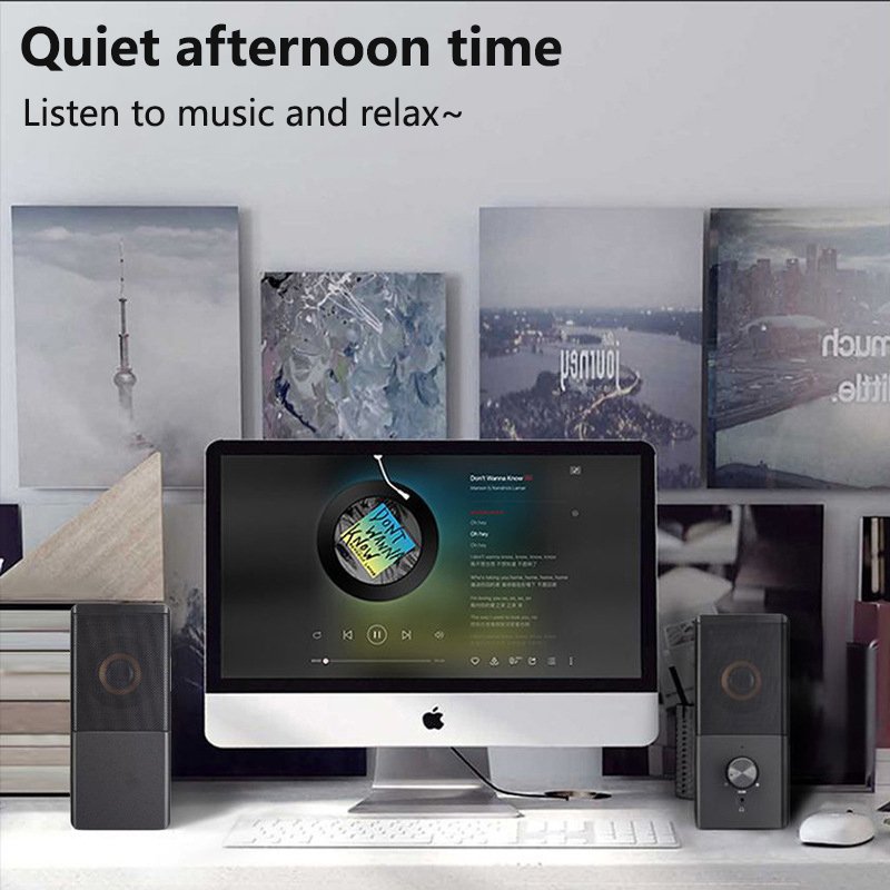 2.0 Speakers For Desktop Computers Speaker & Horn Laptop Mini Subwoofer USB Computer Gaming Speakers