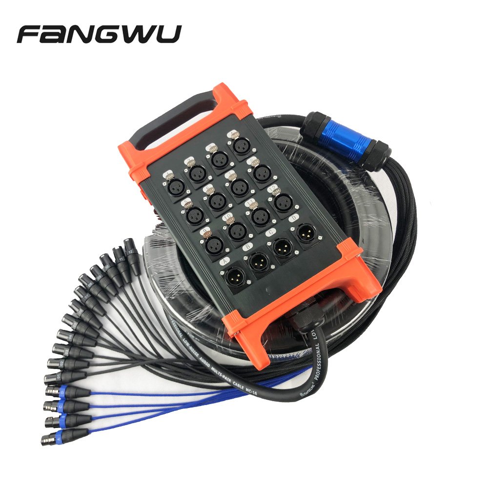 Factory Oem8 10 12 16 24 32 Channels 30 50 100 Meter Xlr Audio Signal Stage Snake Cable Management
