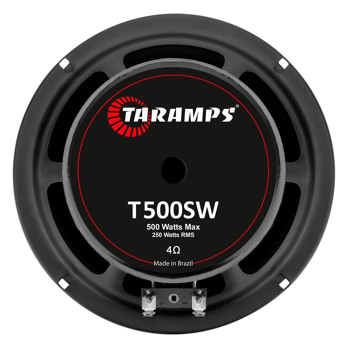 Taramps 6" T 500SW 4 or 8 Ohms Car Audio Speaker 250 Watts Rms 500W Max Woofer Mid Bass to Mid High Loudspeaker 6 Inches Full