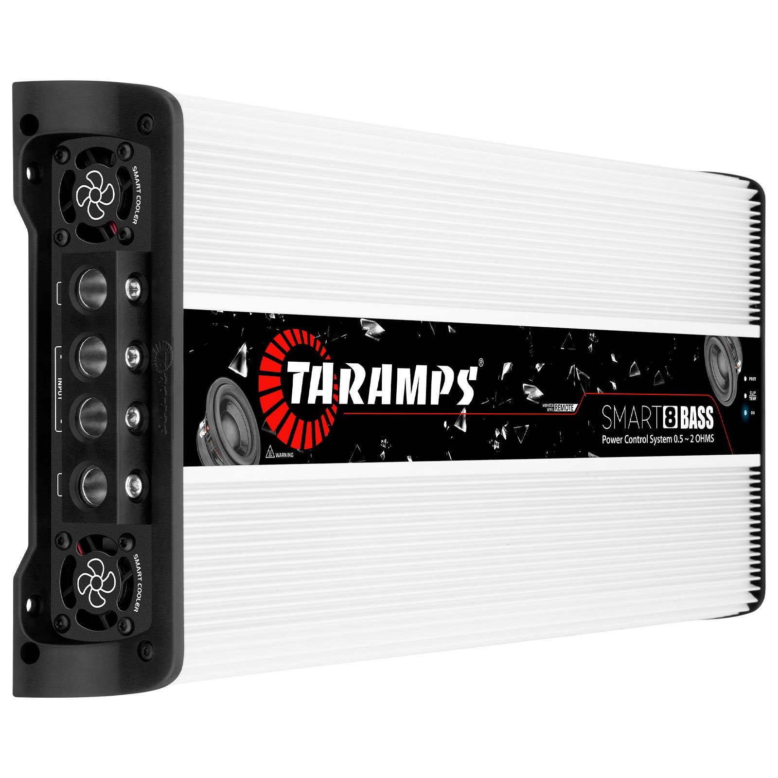 Taramps Smart 8 Bass Amplifier 0.5 to 2 Ohms 8000 Watts Multi Impedance High Performance Class D Monoblock Great for Subwoofers