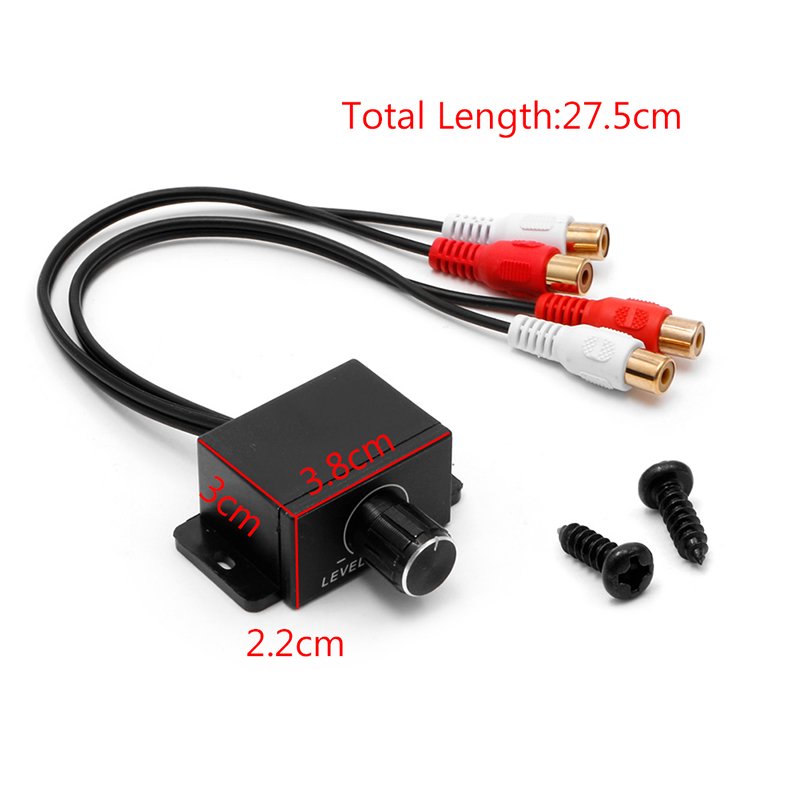 Car Audio Amplifier Bass RCA Level Remote Volume Control Knob LC-1 Universal