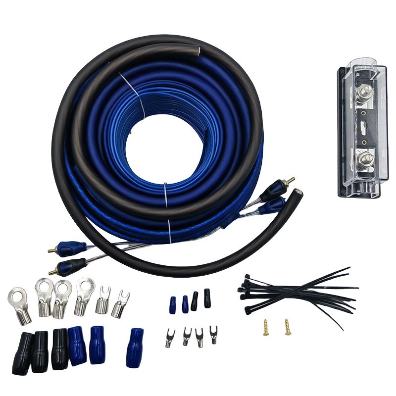 High Quality Cca Car Audio Wiring Kits 4GA Subwoofer Amp Cable Kits Cca Car Audio Amplifier Wiring Kit