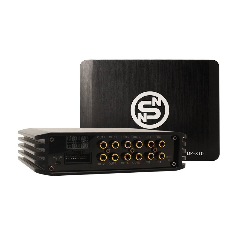 Sennuopu Car DSP Processor 4 Channel Amplifier 8 Channels Digital Sound Processors with LCD Remote Controller