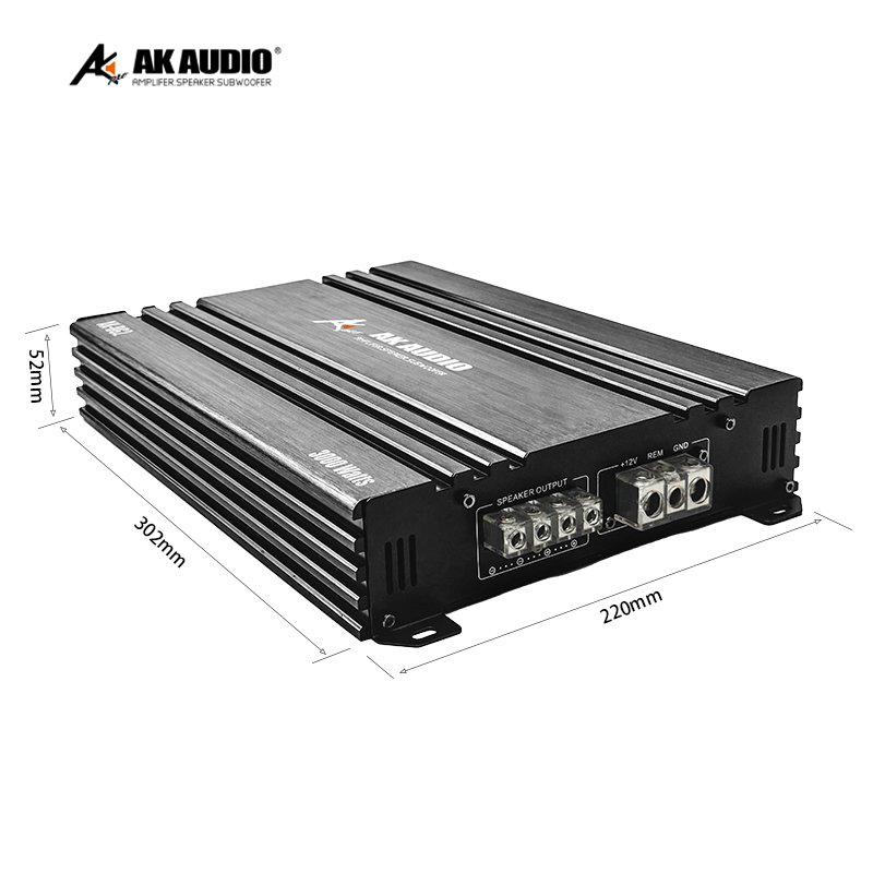 AK-DG2 Professional 1 CH Class D Mono Block 3000W RMS Car Amplifier Range High Power Mono Audio Amplifier,one Channel Amplifier