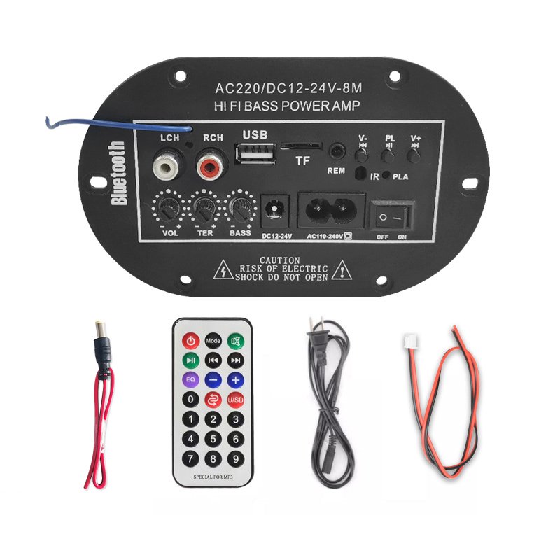 Support Custom Bluetooth Subwoofer Car-borne Power Amplifiers Mono Class d Plate Amplifier Board for Car