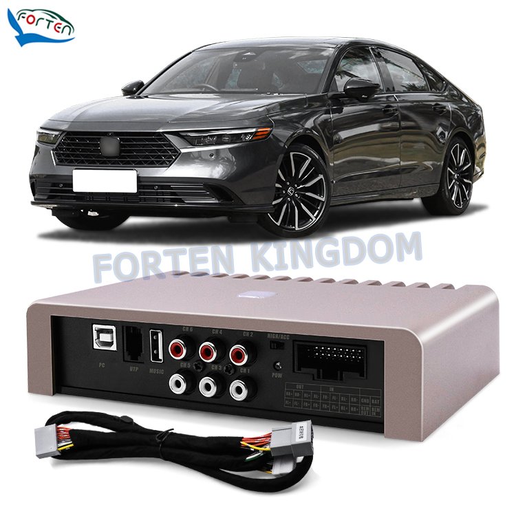 Car Interior Accessories Gold Stereo Amps Car DSP Audio Processor Amplifier 6 Channels