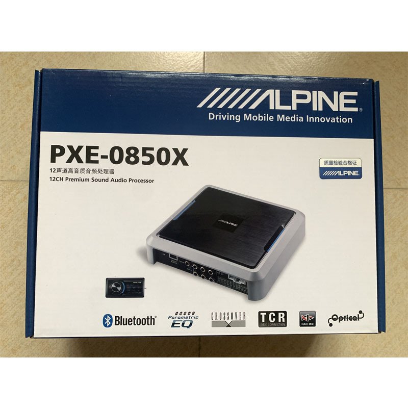 Alpine PXE-0850X Automotive 31-segment DSP Processor 6 in 12 Out High Sound Quality Coaxial Fiber Triplex