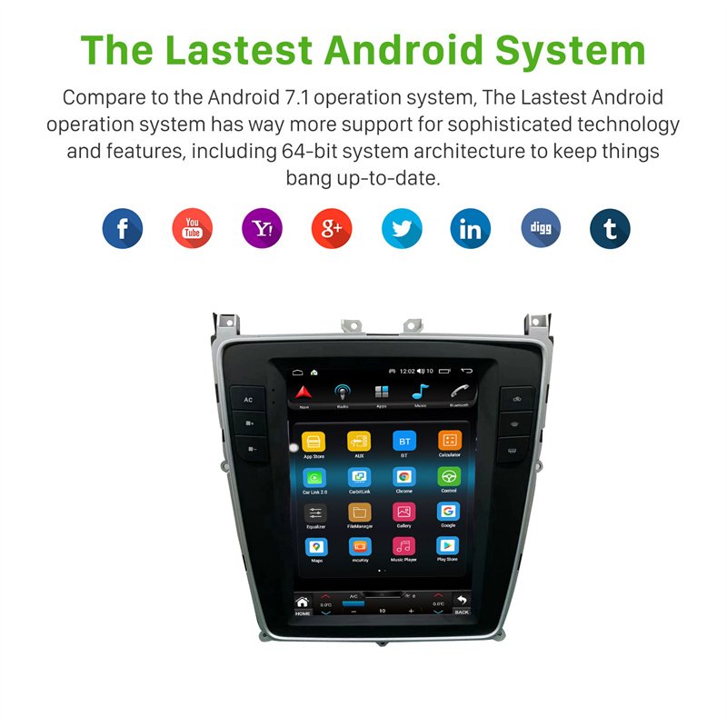 Android 10.0 9.7 Inch Car Radio Autoradio for 2012-2019 Bentley Flying Spur/Continental Radio Car Play Gps Navigation WIFI DAB