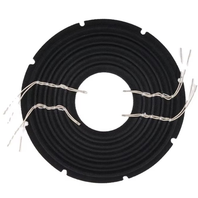 Consumer electronics box speaker accessories and parts Spider double-sided pressed silver flat wire leads