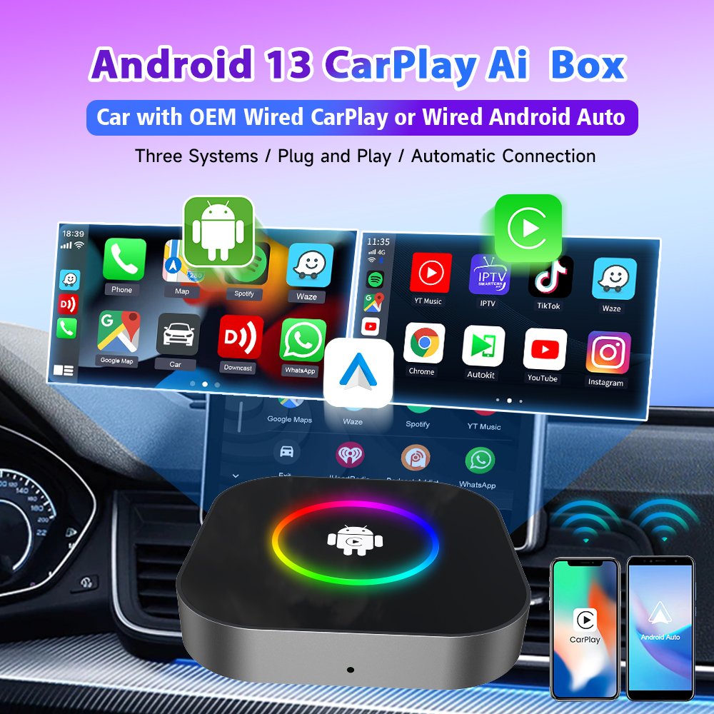 New Arrival Cpc200 Tbox S2 128G 64Gb Carlinkit Smart Ai Box Wireless Car Play Adapter Android 13 Auto Gps Usb Dongle for Youtube