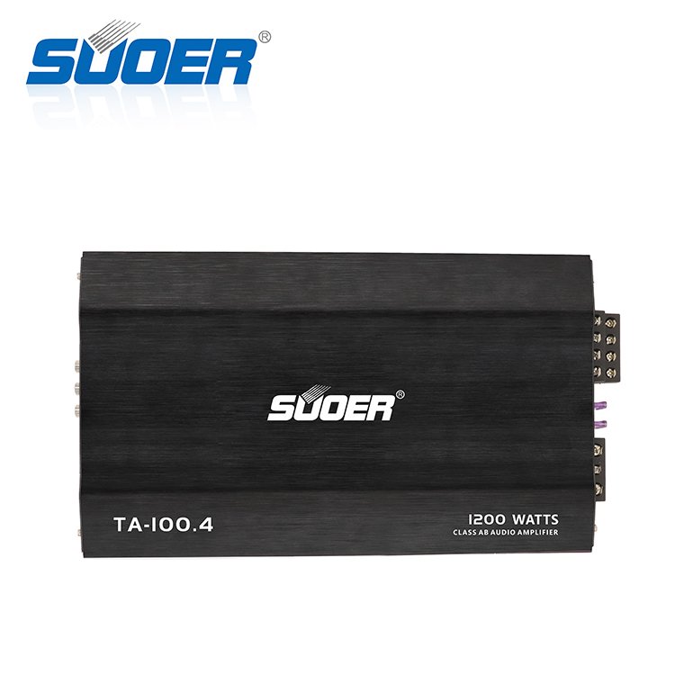 TA-100.4 Car Amplifiers 1200 Watts Max Power 4 Channels Class AB Car Audio Amplifier