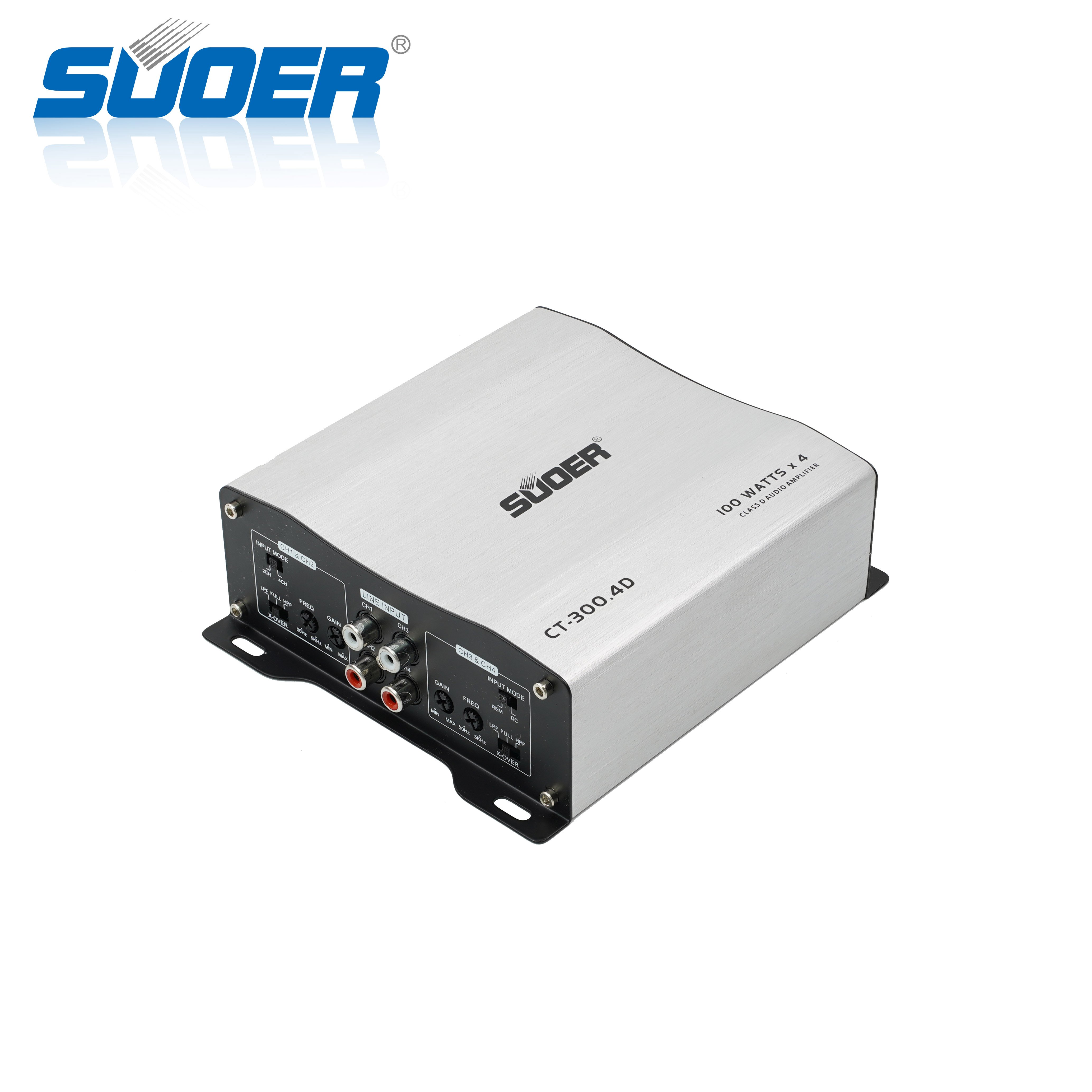 Suoer CT-300.4D-U 4 Channel Car Power Amplifier Full Range Amplifi Car Audio