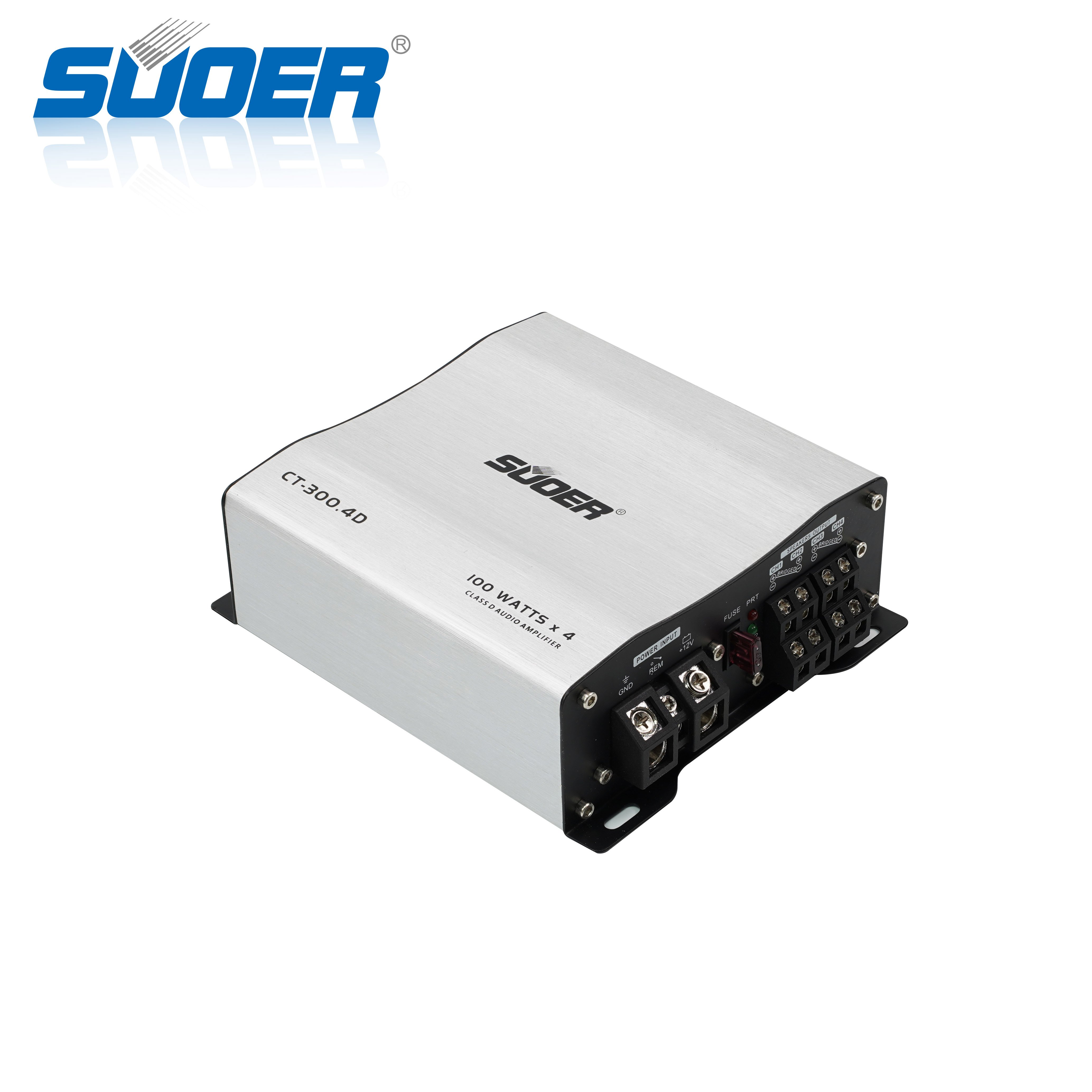 Suoer CT-300.4D-U 4 Channel Car Power Amplifier Full Range Amplifi Car Audio