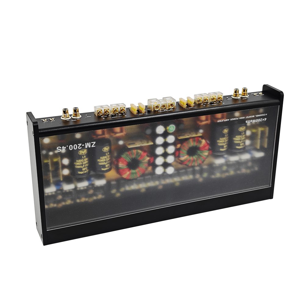 QMF High Quality Class AB 4 Channels 200W Car Amplifier 12V Car Power Amplifier Big Power Car Powerful Amplifier