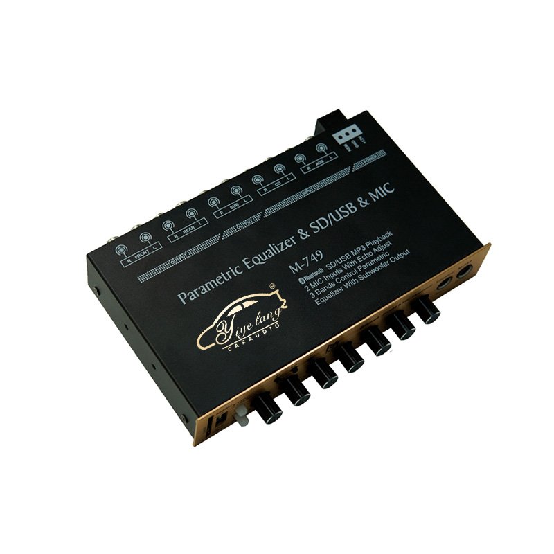 Professional Car Equalizer Multifunctional Car Audio EQ Tuning Crossover Amplifier Parametric Equalizer Car Audio Equaliz