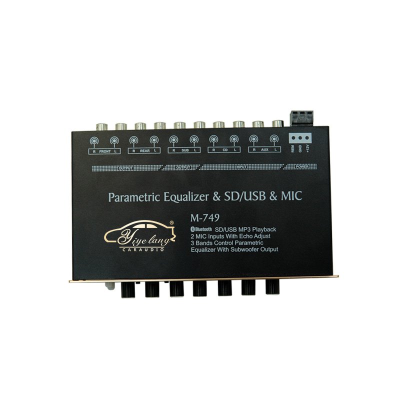 Professional Car Equalizer Multifunctional Car Audio EQ Tuning Crossover Amplifier Parametric Equalizer Car Audio Equaliz