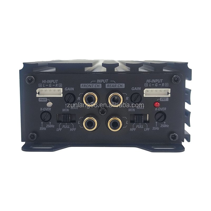 MonoBlock Car Power Amplifier 4 Ohms 12V 4 Channel Aluminium Heatsink RMS 80W Amp Car Sound Subwoofer Amplifier 4 Channel AB