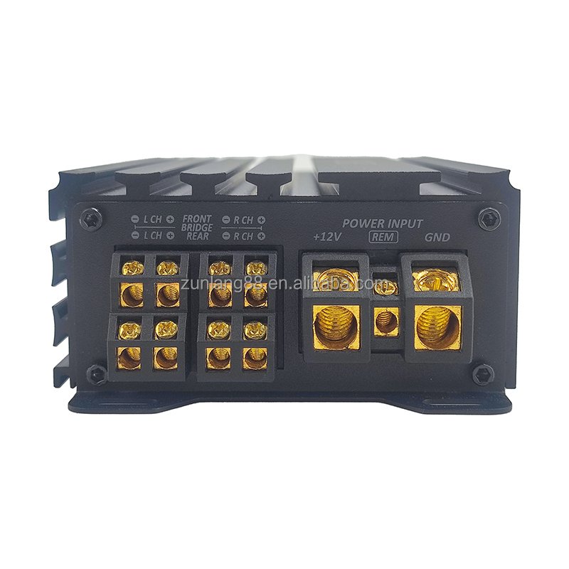 MonoBlock Car Power Amplifier 4 Ohms 12V 4 Channel Aluminium Heatsink RMS 80W Amp Car Sound Subwoofer Amplifier 4 Channel AB