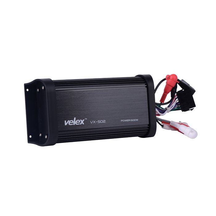 RMS 180W 4 Channels Waterproof Marine Amplifier with Bluetooth Remote for Boat Car ATV UTV Golf Cart RV