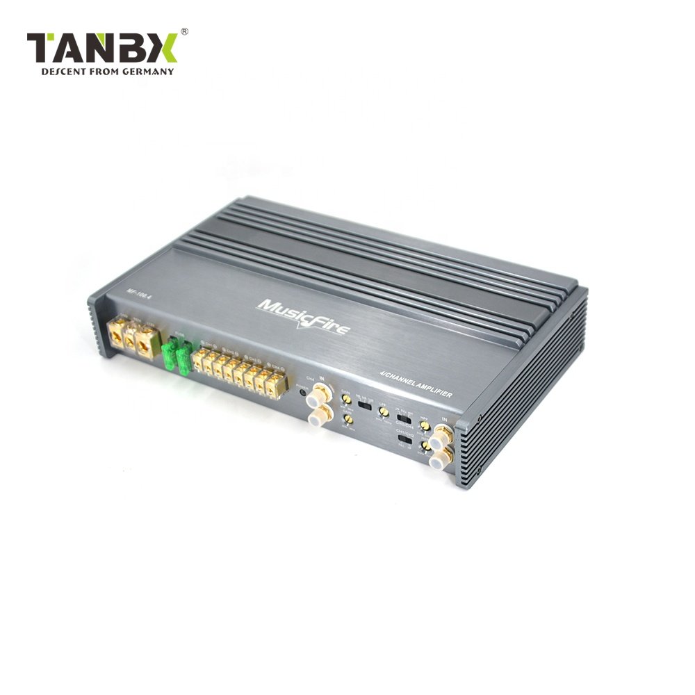 Factory New Design High Quality High Power 4-channel 12V Car Audio Amplifier Class AB(MF-100.4)