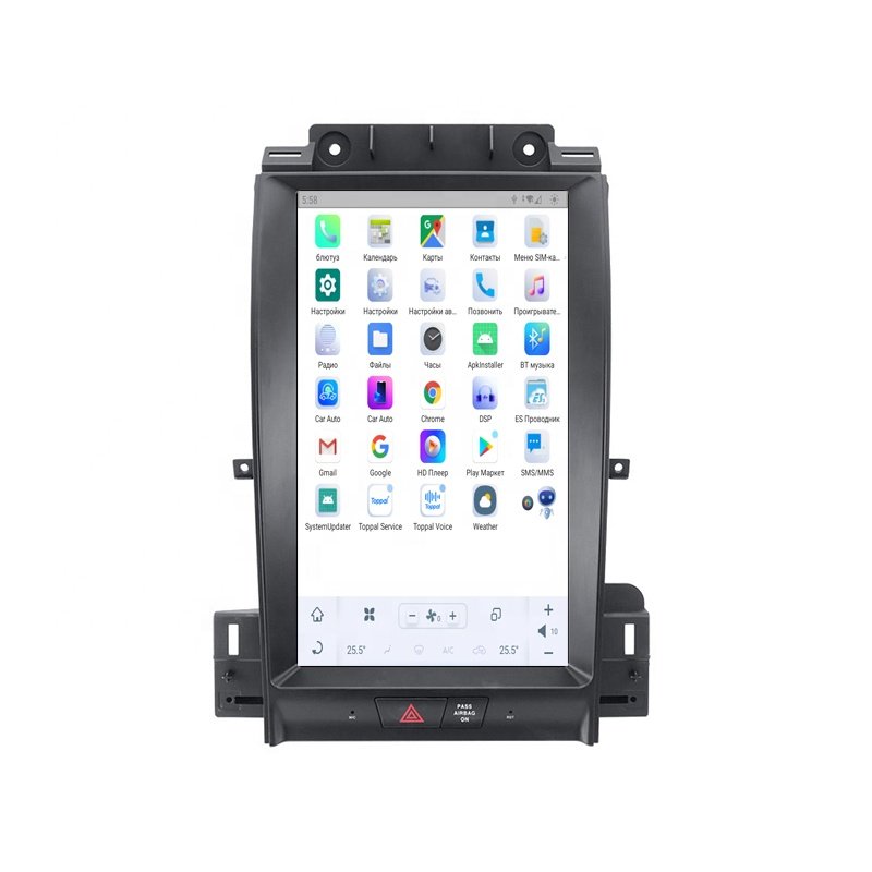 RoadNavi Tesla Style Android 11 Car Radio for Ford Taurus 2009-2014 Car Multimedia Player Wireless Carplay 4G