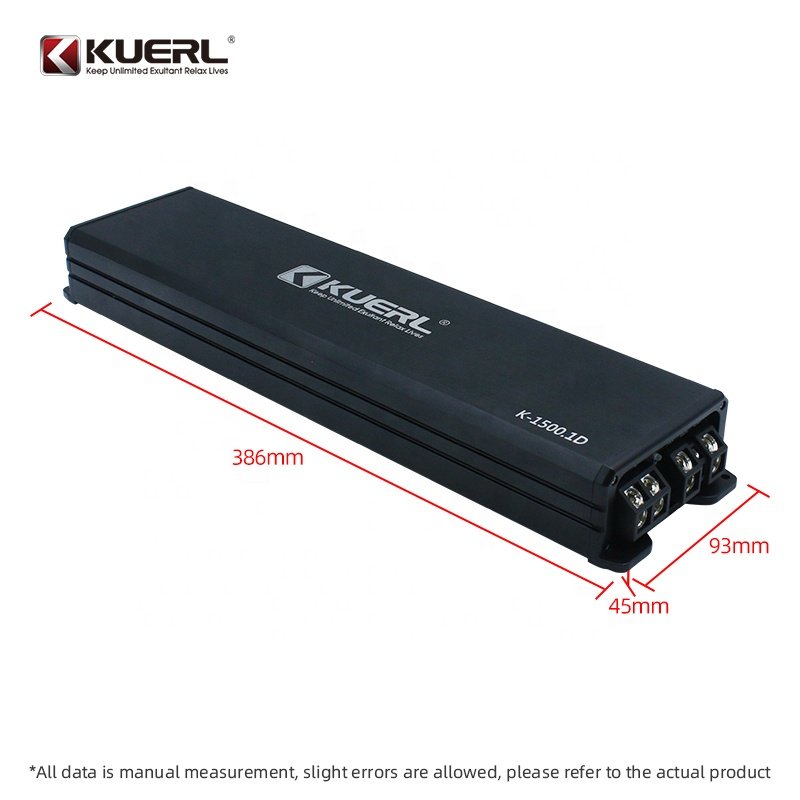 Hot New Model 12V 1500w Car Audio Power Amplifier High Power Class D Monoblock Digital Car Amplifier
