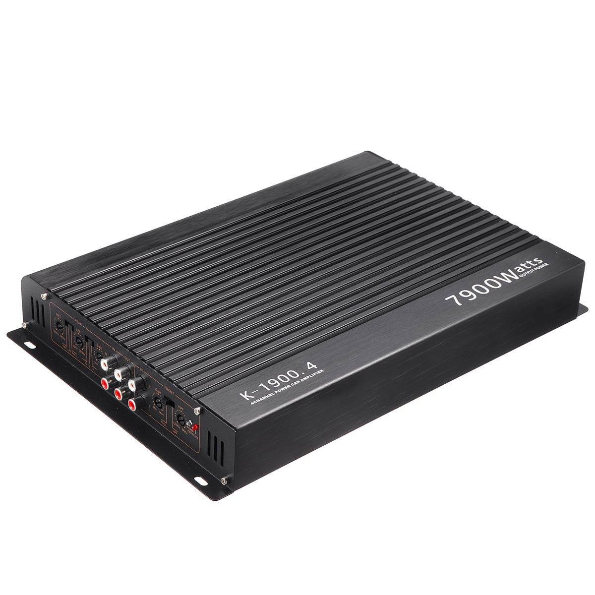 Car audio amplifier, high-power aluminum alloy audio, 12V car four-way amplifier, 4-channel