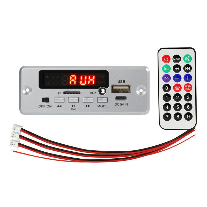 50W 12V MP3 Decoder Board Amplifier 25W Bluetooth 5.0 USB TF FM Radio Module Mini Card Car Music Speaker Handsfree Voice Record