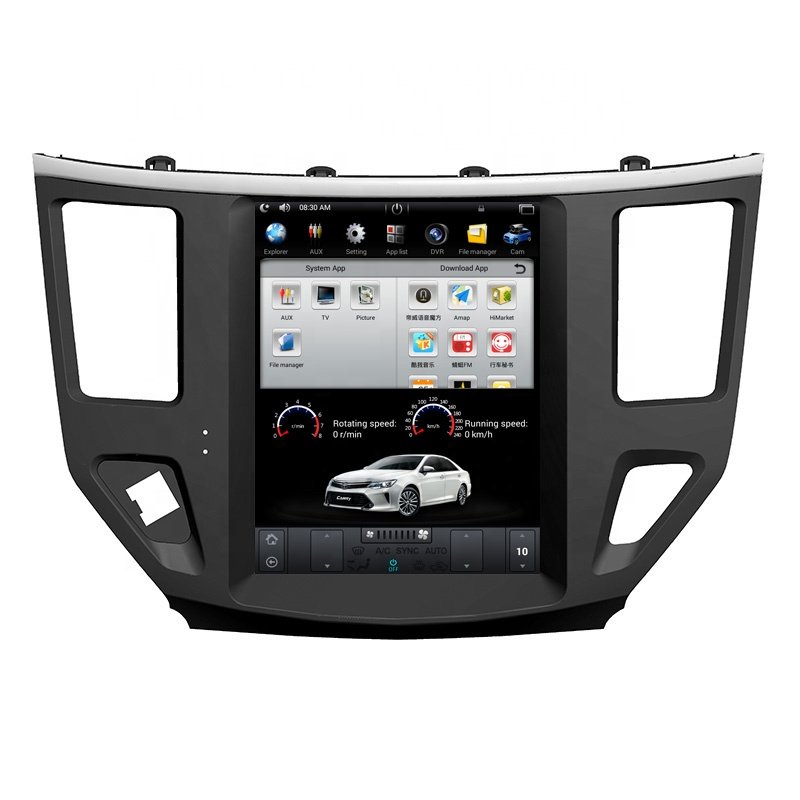 10.4'' Android 9.0 PX6 Vertical Screen 4+64G Car Multimedia Player Auto Gps Radio for Nissan- Pathfinder 2013-2017