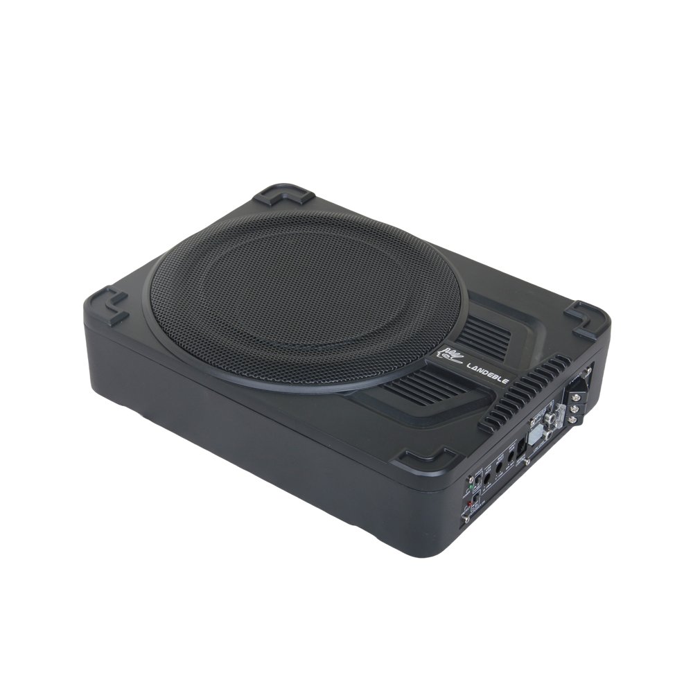 10Inch Active Woofer Car Under-Seat Subwoofer Bass Speaker 400W Powered Amplifier Single Coil DC 12V Voltage