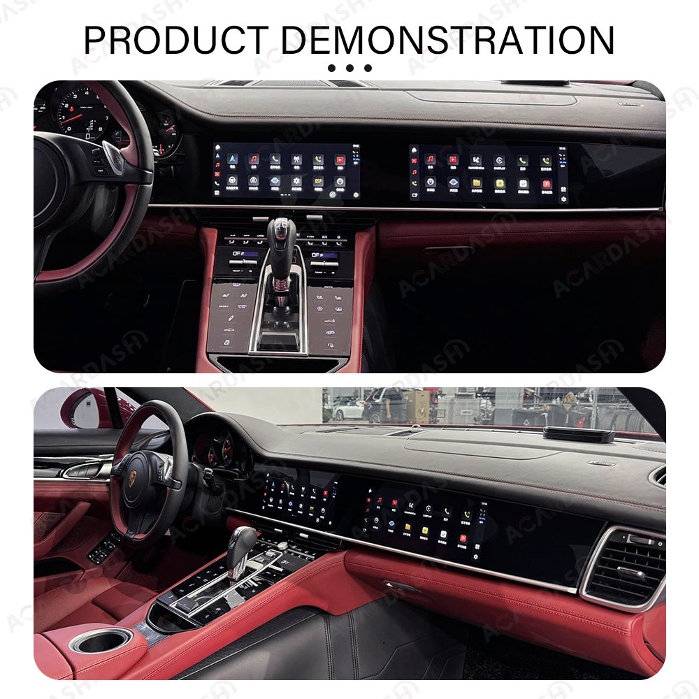 ACARDASH Android Car Radio Interactive Dual Screen Digital Saddle Gear Box Area Control Panel for Porsche Panamera 970 2010-2016