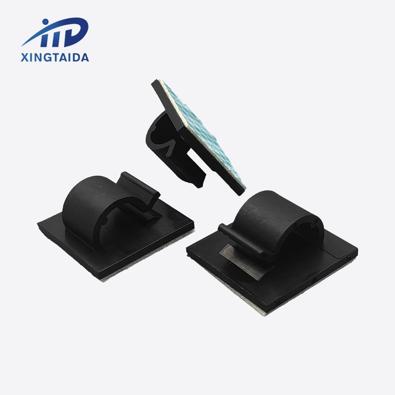 Self-adhesive Wire Tie Cable Clamp Plastic Fixation Clips Electric Wire Organizer Wiring Accessories for new energy car