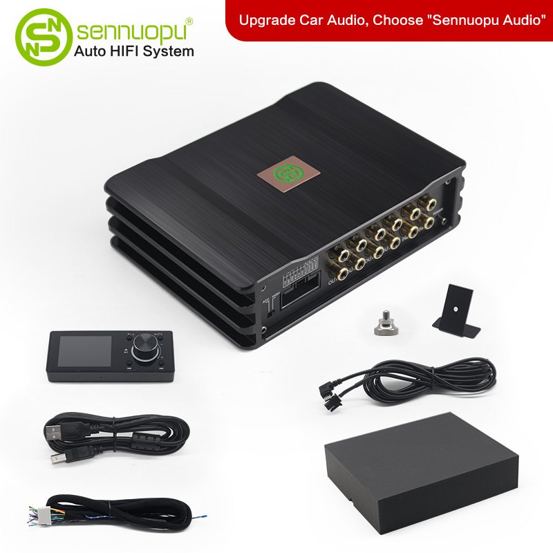 OEM Car DSP Amplifier Channels Digital Audio Processor 4 Channels with LCD Remote Controller and 8 Car Audio Computer Sources