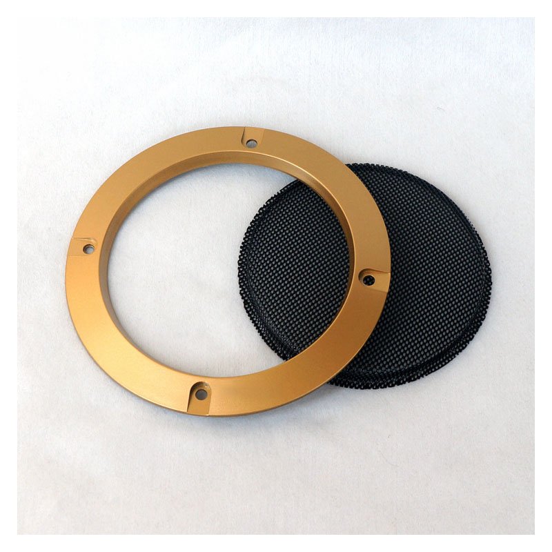 Perforated yellow metal Speaker Cover 2 3 4 Inch Speaker Grille Audio Accessories