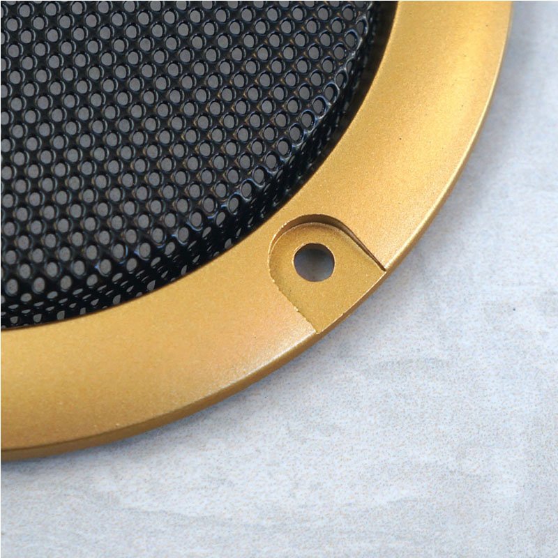 Perforated yellow metal Speaker Cover 2 3 4 Inch Speaker Grille Audio Accessories