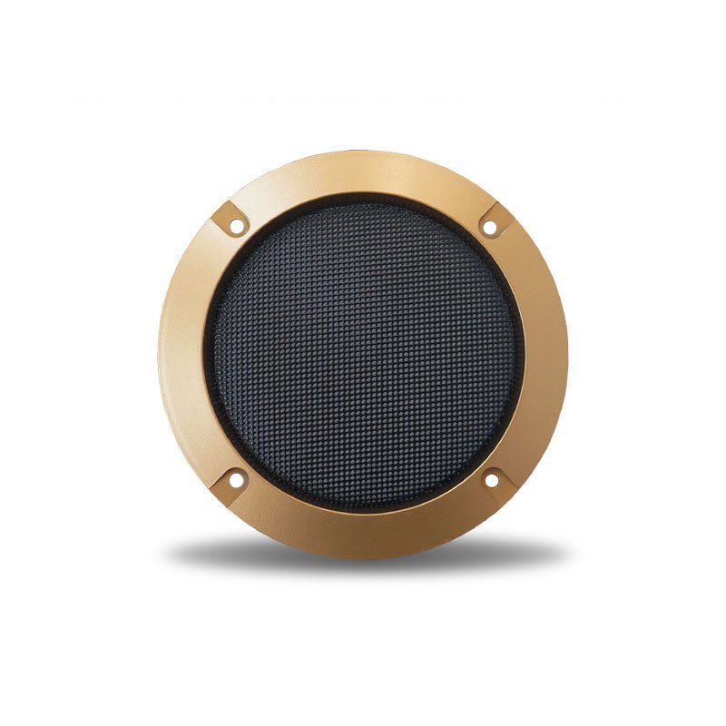 Perforated yellow metal Speaker Cover 2 3 4 Inch Speaker Grille Audio Accessories