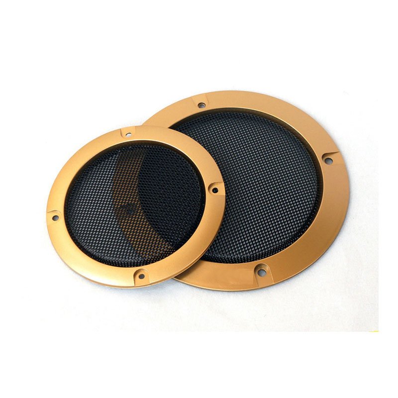 Perforated yellow metal Speaker Cover 2 3 4 Inch Speaker Grille Audio Accessories