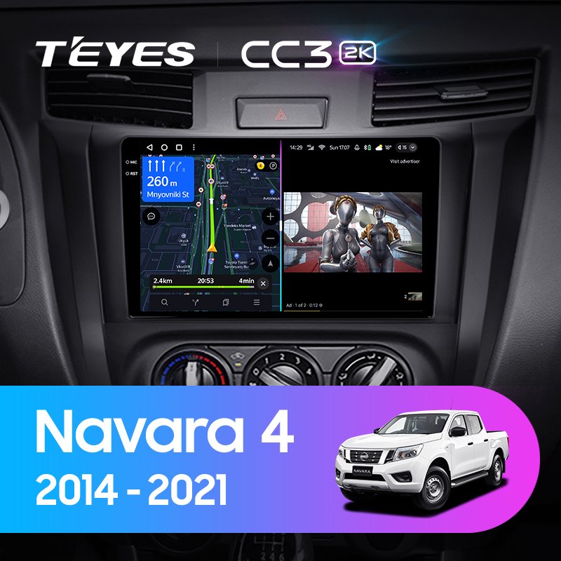 TEYES CC3L CC3 2K for Nissan Navara D23 IV 4 2014 - 2021 Car Radio Multimedia Video Player Navigation Stereo GPS Android 10